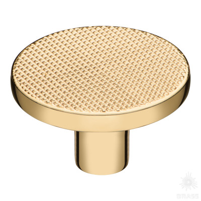 Ручка кнопка, глянцевое золото