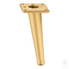 1180 0140 Gold Varak Опора мебельная BONE, матовое золото 140 мм 1180 0140 Gold Varak Опора мебельная BONE, матовое золото 140 мм