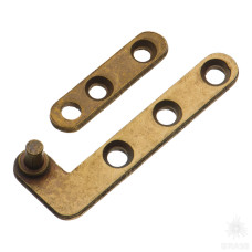 Петля пяточная правая, цвет старая бронза Петля пяточная правая, цвет старая бронза