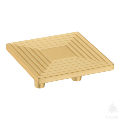 Ручка кнопка, матовое золото 32 мм