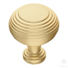 Ручка кнопка, матовое золото