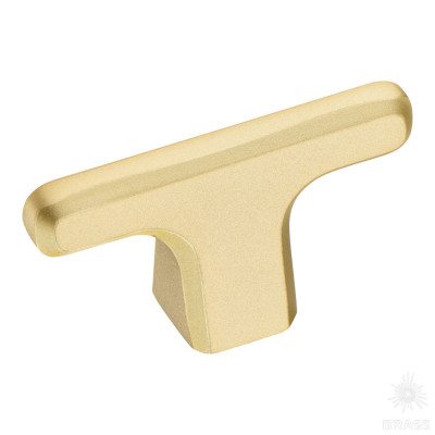 Ручка кнопка, матовое золото