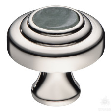 Ручка кнопка, глянцевый никель