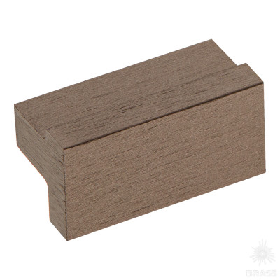 Ручка накладная, брашированная тёмная бронза 32 мм