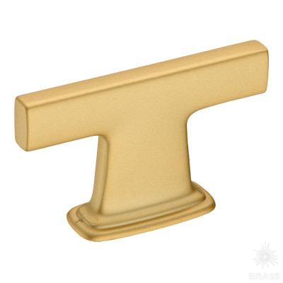 Ручка кнопка, матовое золото 16 мм