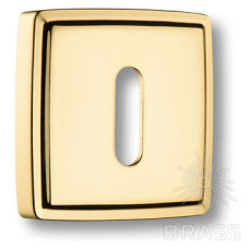 Накладка с овальным отверстием для ключа, глянцевое золото (комплект 2 шт)
