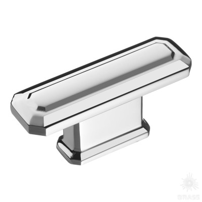 Ручка кнопка, глянцевый хром 16 мм