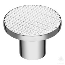 Ручка кнопка, глянцевый хром