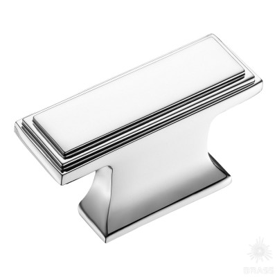 Ручка кнопка, глянцевый хром 16 мм