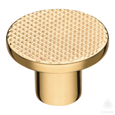 Ручка кнопка, глянцевое золото