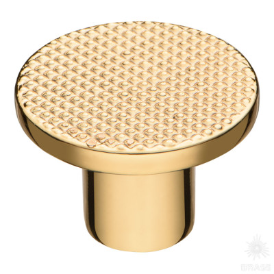 Ручка кнопка, глянцевое золото